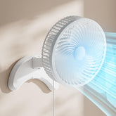 Koonie 8-inch wall fan β quiet operation for bedrooms.