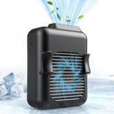 Koonie waist belt fan on belt delivers hands-free cooling during outdoor work