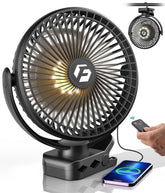 Korbot 40000mAh clip-on fan with 8-inch blades for portable cooling.