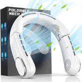 Korbot ChillGo neck fan folded for hands-free cooling on the go