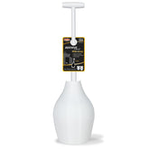 Korky Beehivemax Hideaway plunger head seals toilets efficiently.