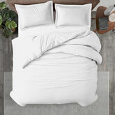 Kotton Culture Twin XL duvet cover in white with premium finish