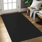 KozyFly entryway rug 3x5 black dkgrey with durable weave for busy foyers.