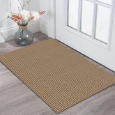 KOZYFLY braided door mat front view with non-slip backing for safe entry