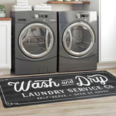 KOZYFLY laundry room rug anti-slip for safer foot traffic.