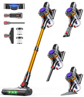 KQAHA cordless vacuum cleaner with self-standing design for easy pauses during cleaning.