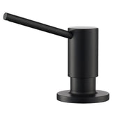 Kraus KSD-43MB matte black dispenser front view for easy soap access