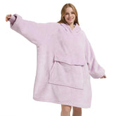 Krifey wearable blanket hoodie with oversized fit for relaxed lounging