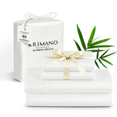 KRIMANO queen bamboo fabric close-up, silky texture and breathable weave for cooling nights.