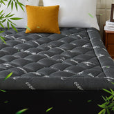 KRIMANO queen topper with pillow-top for plush, cloud-like comfort