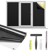 Kromapolis blackout film roll and tools for easy DIY installation.
