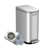 KSSKSS slim trash can demonstrates compact design for tight spaces like cabinets
