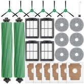 KTNAid Roomba Plus main brushes for thorough debris pickup and hair removal.