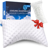 KUCEY cooling side sleeper pillow curved design supports neck alignment