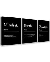 Kuiluuye motivational wall art: three-panel design for living rooms and focal walls.