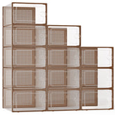 Kuject X-Large shoe boxes provide a clear entryway storage solution with dust protection.