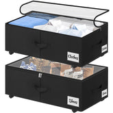 Kukikan under-bed storage with wheels for easy setup and movement.