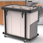 kunlabori 230L extra-large laundry sorter with lid for organized family laundry