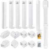 KuriProtect line-set cover kit close-up, displaying durable PVC for weather-resistant outdoor use.