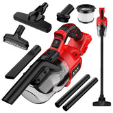 KXX cordless vacuum body powered by Milwaukee battery for powerful cleaning.
