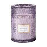LA JOLIE MUSE Lavender Suede candle front label with long-lasting aroma