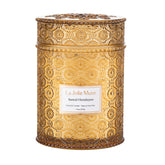 La Jolie Muse Santal Himalayen embossed daisy jar for elegant décor and warm ambiance.