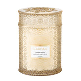 LA JOLIE MUSE Vanilla Bomb Candle jar enhances a cozy living space
