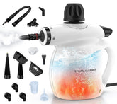 LABIGO steam cleaner handheld with 13 attachments for versatile cleaning