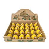 Lacaser beeswax candles 24-pack with natural yellow glow for warm ambiance.