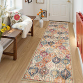 Lahome Elise cream-multi rug front view showcases soft pile and vintage pattern
