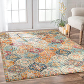 Lahome Elise Moroccan rug in the living room showcases soft feel and stain resistance.