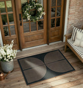 Lahome Enfys Rainbow Front Door Mat with non-slip backing for safe entry