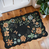 Lahome Floral Entryway Rug 2x3 with soft texture for cozy comfort in busy foyers.