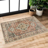 Lahome Oriental entryway rug with durable backing for daily foot traffic and easy cleaning
