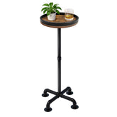 Laiduoleoe small round side table assembly in minutes for quick, tool-free setup.