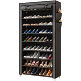 Laiensia 9-tier rack assembly showcasing space-saving design for compact entryways