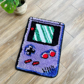 LAKEA purple games console rug with tufted finish for cozy play areas.