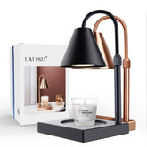 LALISU Candle Warmer Lamp adjustable height for jar candles and fragrance distribution.