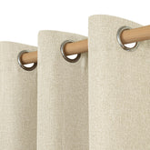 LAMIT linen curtains with grommet top for easy hanging and clean lines.