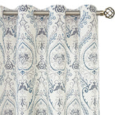 LAMIT linen curtains in living room with two panels on a rod for easy light control.