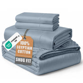 LANE LINEN queen flat sheet in 100% Egyptian cotton with silky-smooth luxury finish