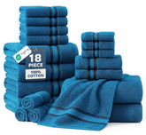 LANE LINEN 18pc bath towel set showing plush towels for daily use.