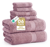 Lane Linen 6-piece towel set package ready for family bathroom use.