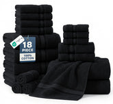 Lane Linen bath towel set 18-pack displayed for daily luxury and absorbency