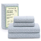 LANE LINEN eco-friendly organic cotton queen sheets offer breathable, hotel-quality comfort.