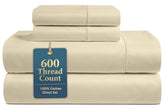 Lane Linen king flat sheet with silky sateen finish for luxurious comfort