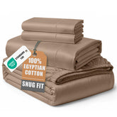 LANE LINEN king sheet set with silky-soft finish for luxurious comfort