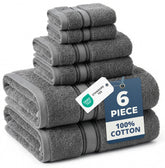 Lane Linen luxury bath towels set, plush and absorbent for spa-like daily use.