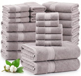 LANE LINEN Platinum bath sheet 35x66 close-up shows plush softness and absorbency.