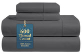Lane Linen sheet set folded, premium quality presentation for display